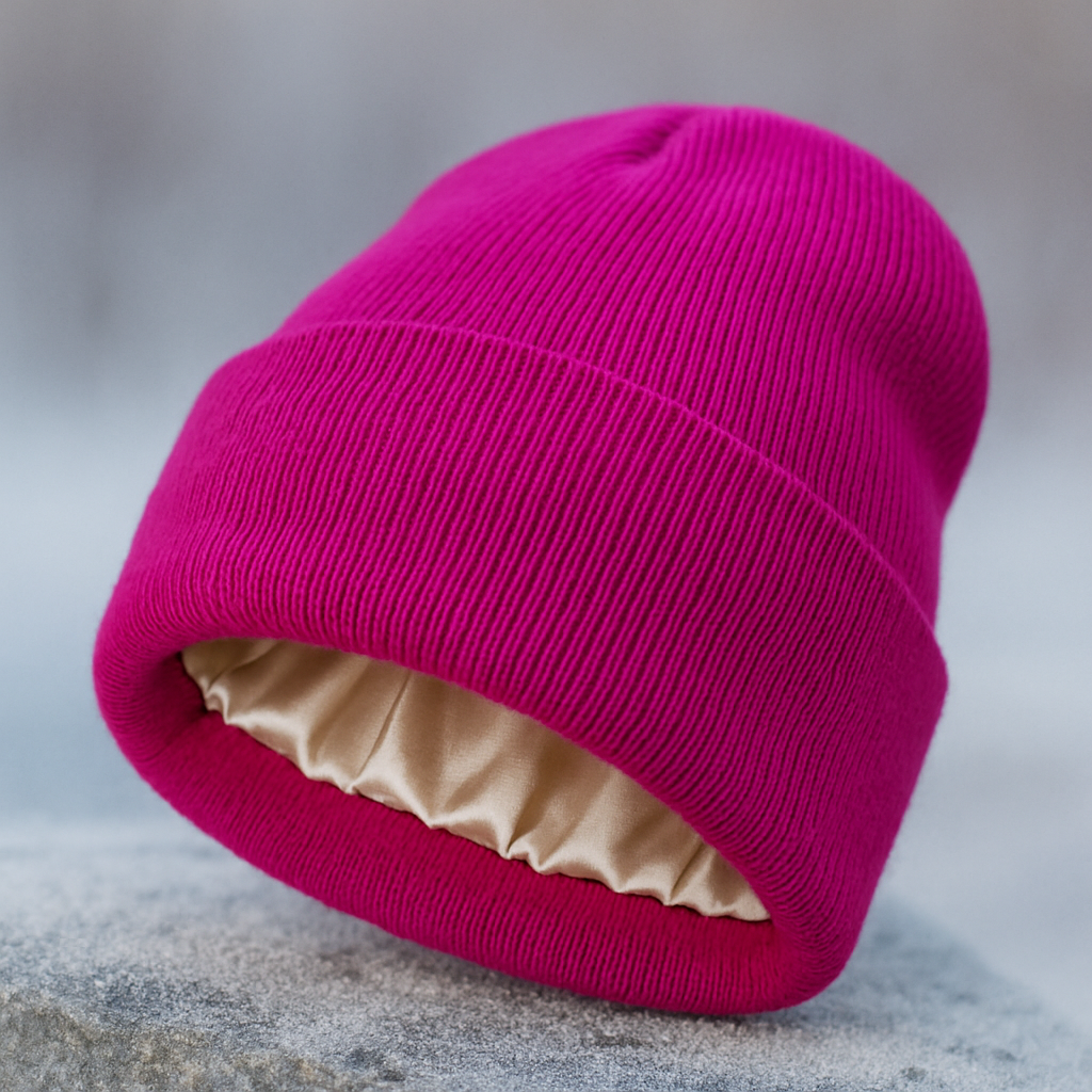 Satin-Lined Beanie