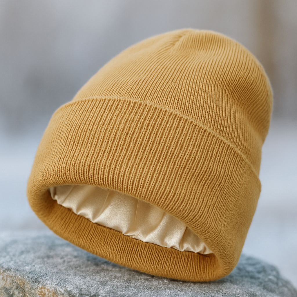 Satin-Lined Beanie