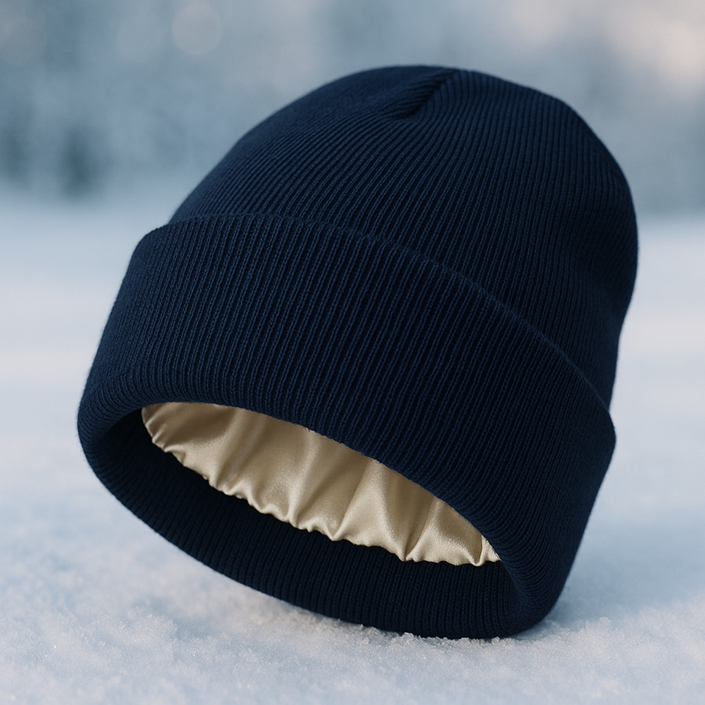 Satin-Lined Beanie