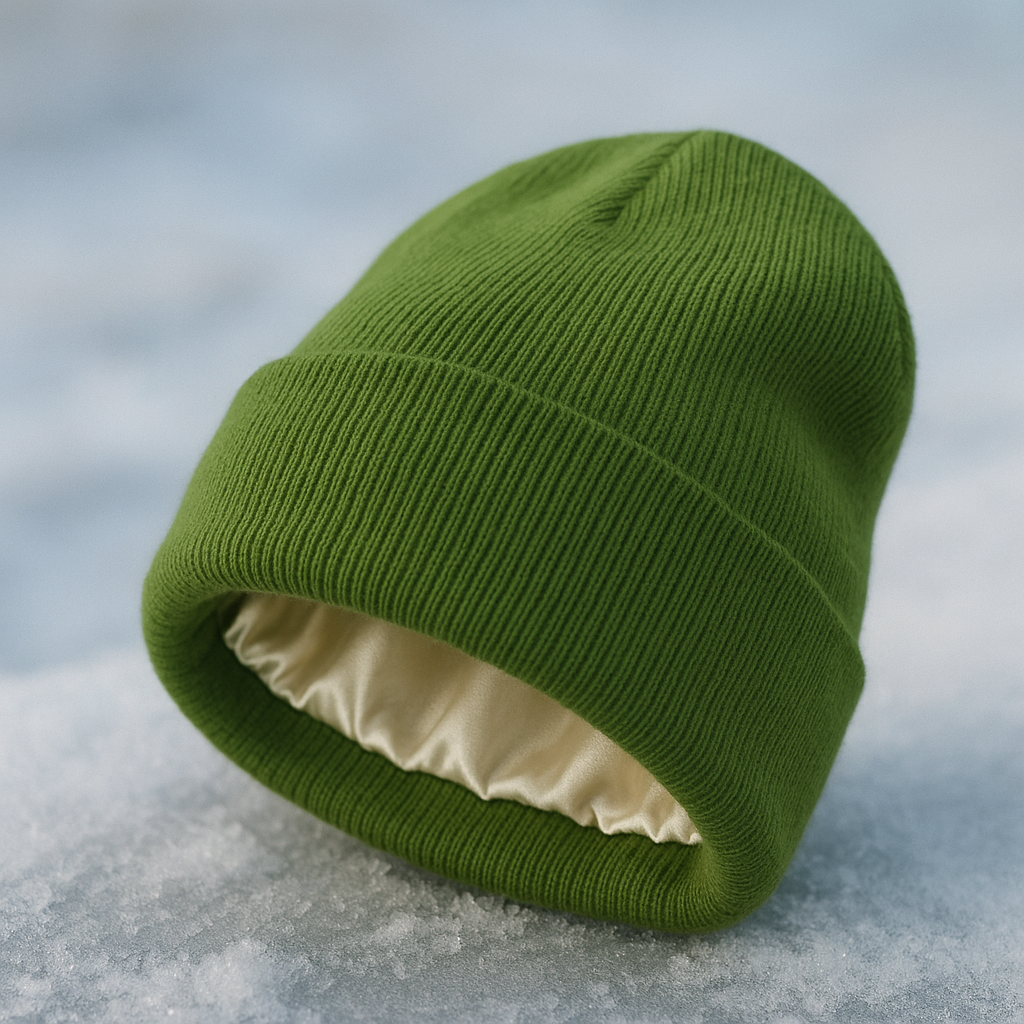 Satin-Lined Beanie
