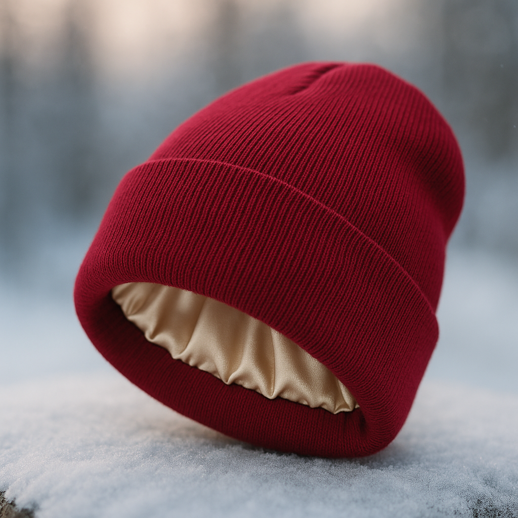 Satin-Lined Beanie