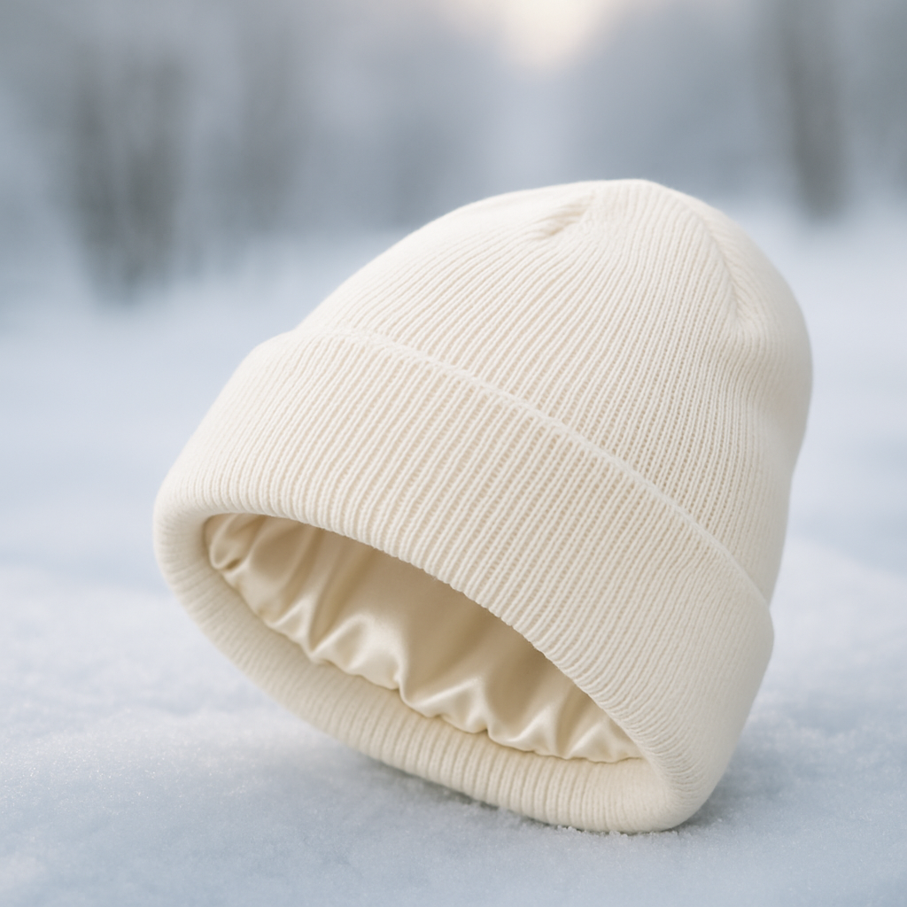 Satin-Lined Beanie